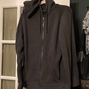 Heavy weight mens zip sweatshirt